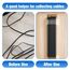 Kimsky Kabelhalter 70 Stück, 50 Kleine Kabel Organizer +20 Große Kabelmanagement, Kabelclips für Cable Management, Kabelhalter Selbstklebend mit Kleber, Kabelklemmen für Heim, Büro – Transparent