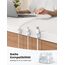 [6 Stück] Lamicall Kabelhalter Kabelclips, Kabel Organizer - [Einhand-Bedienung] Feder Kabelklemmen Selbstklebend, Kabelorganizer für Schreibtisch/Wand, Kabelmanagement für Netzkabel, HDMI, Ladekabel