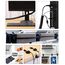 MiuCo Kabelmanagement Set mit 2m Kabelschlauch, Kabelkanal für Schreibtisch und Kabel Organizer, Büro Selbstklebend Kabelhalter, Kabelklemmen & Kabelclips - Schwarz Kabelführung Büro Zubehör