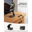 JOYROOM 6 Stück Kabelhalter Kabelclips Verstellbare Kabel Organizer Magnetische Kabelmanagement Selbstklebend Kabelhalter für Schreibtisch, Nachttisch, Ladekabeln, HDMI, USB, Audiokabel, Schwarz