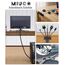 MiuCo Kabelmanagement Set mit 2m Kabelschlauch, Kabelkanal für Schreibtisch und Kabel Organizer, Büro Selbstklebend Kabelhalter, Kabelklemmen & Kabelclips - Schwarz Kabelführung Büro Zubehör