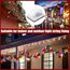 Blulu 100 Stücke Mini Outdoor Kabelclips mit Klebebändern Lichtclips Dekoration Clips Selbstklebende Haken Drahthalter für Weihnachten und Lichterketten (Klein, Weiß)