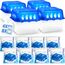 Stimo 4x Luftentfeuchter Box mit 8 Nachfüllpacks Raumentfeuchter Feuchtigkeits-Stopper mit Granulat - Beutel (4x Box + 8x Nachfüllpack 400g)