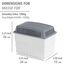 WENKO Feuchtigkeitskiller mit 2 x 1 kg Granulatblock, Raumentfeuchter, fasst bis zu 1,4 Liter Feuchtigkeit, laborgeprüft, nachfüllbar, reduziert Schimmel & Gerüche, 24 x 16 x 15 cm, Weiß/Grau