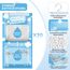 Boadw 20 x 230 g Hanging Dehumidifier, Wardrobe Moisture Absorber for Basements, Bedrooms, Washrooms, Against Moisture, Anti-Mould, Deodorising Desiccant Bag