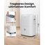 Newentor Luftentfeuchter 25L/Tag - 270W Stromsparender Luftentfeuchter - Für Räume ca. 215m³/80m² - 10 J. Gar. - Raumentfeuchter für Keller - Mit 2M Ablaufschlauch, Abnehmbarem Filter, Timer