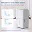 Newentor 20L Luftentfeuchter Elektrisch Keller 39dB, Entfeuchter Elektrisch Keller mit Ablaufschlauch 1,5m, Raumentfeuchter Elektrisch 50m2/150m3, 10 J. Gar., Filter, Timer