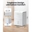 Newentor Luftentfeuchter elektrisch 25L, Entfeuchter elektrisch keller, Raumentfeuchter elektrisch, Dehumidifiers for home für 215m³/80m², mit Timer, Filter, Ablaufschlauch, 10 J. Gar.
