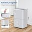 Newentor 20L Luftentfeuchter Elektrisch Keller 39dB, Entfeuchter Elektrisch Keller mit Ablaufschlauch 1,5m, Raumentfeuchter Elektrisch 50m2/150m3, 10 J. Gar., Filter, Timer