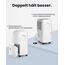 Newentor Luftentfeuchter elektrisch 25L, Entfeuchter elektrisch keller, Raumentfeuchter elektrisch, Dehumidifiers for home für 215m³/80m², mit Timer, Filter, Ablaufschlauch, 10 J. Gar.