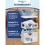 BonAura® Luftentfeuchter ohne Strom - Raumentfeuchter für Keller, Bad uvm. - 980g Luftenfeuchter Nachfüllpack inklusive - Entfeuchter und Luftentfeuchter Granulat im Set - Schutz vor Schimmel