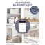 Comedes Demecto 16 eco WiFi Luftentfeuchter (16l/24h) + PowerDrain Kondensatpumpe - Geeignet für Wohnräume & Keller bis 65m² / 150m³, App-steuerbar, leise, Schlauchanschluss, inkl. 3m Schlauch