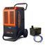 Comedes ITR 70 Luftentfeuchter (70 l/24h) + PowerDrain Kondensatpumpe – Geeignet für Keller & Baustellen bis 150 m² / 345 m³, leistungsstark mit automatischer Wasserableitung, inkl. 3m Schlauch