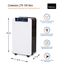 Comedes Elektrischer Luftentfeuchter LTR 100 NEO (max. 12 Liter / 24h) Geeignet für Räume bis 50m²/115m³