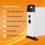 Tronitechnik® Elektroheizer Konvektor Heizgerät Heizkörper mit 3 Leistungsstufen 750/1250/2000 Watt, mobil mit Tragegriff und Thermostatsteuerung, Überhitzungsschutz, freistehend, weiß