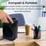 Pro Breeze 2000W Mini Keramik Heizlüfter mit Kaltstufe und drei Leistungsstufen - für Betrieb im Büro, Wohnzimmer, Schlafzimmer oder Terasse - Schwarz