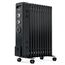 VonHaus Ölradiator mit 11 Rippen, Elektrischer Heizkörper für Homeoffice, Elektroheizung zum Schnellen Wärmen Jedes Raums, Mit Thermostat, 2,5 kW Ölheizer für Maximale Wärme (Schwarz)