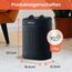 Pro Breeze 2000W Mini Keramik Heizlüfter mit Kaltstufe und drei Leistungsstufen - für Betrieb im Büro, Wohnzimmer, Schlafzimmer oder Terasse - Schwarz