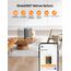 Dreo Smarter Heizlüfter Energiesparend Leise, 1500W PTC Kerarmik Heizung mit Thermostat, 3 Modi, 70° Oszillation, WLAN Alexa & Google Assistant Elektroheizung, Überhitzungs-Kippschutz, Heater314S