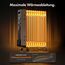 VonHaus Ölradiator mit 11 Rippen, Elektrischer Heizkörper für Homeoffice, Elektroheizung zum Schnellen Wärmen Jedes Raums, Mit Thermostat, 2,5 kW Ölheizer für Maximale Wärme (Schwarz)
