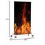 Könighaus Bild Infrarotheizung Standgerät - 800 Watt - Energiesparend = wärmt innerhalb von 2 Minuten - mit Standfüßen & Thermostat - mobile Standheizung - Echter Hingucker mit Motiv: Lagerfeuer