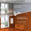 Könighaus Bild Infrarotheizung Standgerät - 450 Watt - Energiesparend = wärmt innerhalb von 2 Minuten - mit Standfüßen & Thermostat - mobile Standheizung - Echter Hingucker mit Motiv: Türk. Teppich