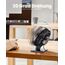 Gaiatop USB-Schreibtischventilator, klein, aber leistungsstark, tragbar, leise, 3 Geschwindigkeiten, Mini-Ventilator für bessere Kühlung, Home Office Auto Indoor Outdoor (schwarz)