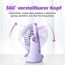 OCOOPA USB Ventilator, Ventilator klein Tischventilator mit starkem Luftstrom und Leise Betrieb 3 Geschwindigkeiten, 360 ° Drehbarer Kopf, Einfach zu Tragen für Büro, Zuhause und im Freien