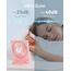 TriPole Schreibtisch Ventilator, 180° Tragbar mit 3-Geschwindigkeits USB, Ultradünner Mini für Home Office Reisegeschenke für Frauen Männer, Batteriebetrieben, Rosa