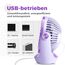 OCOOPA USB Ventilator, Ventilator klein Tischventilator mit starkem Luftstrom und Leise Betrieb 3 Geschwindigkeiten, 360 ° Drehbarer Kopf, Einfach zu Tragen für Büro, Zuhause und im Freien
