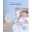 TriPole Ventilator Leiser, Mini Ventilator mit 3 Gang, USB Tischventilator Leistungsstarker Tragbarer mit 360°Neigung. Elektrischer Ventilator klein für Einsatz Büro, Schlafzimmer,Reisen-Weiß