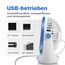 OCOOPA USB Ventilator, Ventilator klein Tischventilator mit starkem Luftstrom und Leise Betrieb 3 Geschwindigkeiten, 360 ° Drehbarer Kopf, Einfach zu Tragen für Büro, Zuhause und im Freien