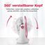 OCOOPA USB Ventilator, Ventilator klein Tischventilator mit starkem Luftstrom und Leise Betrieb 3 Geschwindigkeiten, 360 ° Drehbarer Kopf, Einfach zu Tragen für Büro, Zuhause und im Freien