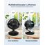 WOWDSGN Ventilator Leise 22dB Mit 6 Stufen & Display - 9-Stunden-Timer, Leistungsstarker 3D Turbo-Luftzirkulator - 100° & 80° Oszillation - Tischventilator für Schlafzimmer Wohnzimmer Büro Küchen
