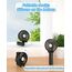 iEGrow Handventilator Tragbarer Mini Ventilatoren USB Wiederaufladbarer [2-9 Betriebsstunden] 3 Geschwindigkeiten Aufladbarem Batterie für Reisen Zuhause(Schwarz)