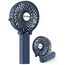 iEGrow Tragbarer Mini-Ventilator, wiederaufladbar über USB [4 bis 11 Stunden Laufzeit], 3 Geschwindigkeitsstufen, wiederaufladbarer Akku, für unterwegs, zu Hause (Blau)
