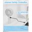 iEGrow Handventilator Tragbarer Mini Ventilatoren USB Wiederaufladbarer [2-9 Betriebsstunden] 3 Geschwindigkeiten Aufladbarem Batterie für Reisen Zuhause (Weiß)