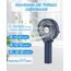iEGrow Tragbarer Mini-Ventilator, wiederaufladbar über USB [4 bis 11 Stunden Laufzeit], 3 Geschwindigkeitsstufen, wiederaufladbarer Akku, für unterwegs, zu Hause (Blau)