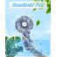 iEGrow Tragbarer Mini-Ventilator, wiederaufladbar über USB [4 bis 11 Stunden Laufzeit], 3 Geschwindigkeitsstufen, wiederaufladbarer Akku, für unterwegs, zu Hause (Blau)