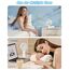iEGrow Handventilator Tragbarer Mini Ventilatoren USB Wiederaufladbarer [2-9 Betriebsstunden] 3 Geschwindigkeiten Aufladbarem Batterie für Reisen Zuhause (Weiß)