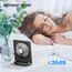 TriPole Schreibtischventilator, wiederaufladbar, batteriebetrieben, Mini-Ventilator, tragbar, 180° neigbar, 3 Geschwindigkeiten, USB-Tischventilator, kleiner Handventilator für Schlafzimmer, Büro