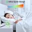 Ajgvq Tischventilator, USB Ventilator Akku von 12h Akkulaufzeit, Mini Ventilator Leise mit 3 Stufen, 135° Verstellbar, Ultraleise & Vibrationsfrei, Lüfter für Büro, Zuhause, Reise