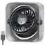 EasyAcc USB Ventilator, Mini Ventilator Leise USB Tischventilator,Starker Exquisit Lüfter und 3 Geschwindigkeiten,270 Grad Drehung Desk Fan für Schreibtisch,Zuhause,Büro - Schwarz
