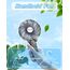 iEGrow Handventilator Tragbarer Mini Ventilatoren USB Wiederaufladbarer [2-9 Betriebsstunden] 3 Geschwindigkeiten Aufladbarem Batterie für Reisen Zuhause(Schwarz)