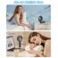 iEGrow Handventilator Tragbarer Mini Ventilatoren USB Wiederaufladbarer [2-9 Betriebsstunden] 3 Geschwindigkeiten Aufladbarem Batterie für Reisen Zuhause(Schwarz)