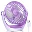 OCOOPA USB Ventilator, Ventilator klein Tischventilator mit starkem Luftstrom und Leise Betrieb 3 Geschwindigkeiten, 360 ° Drehbarer Kopf, Einfach zu Tragen für Büro, Zuhause und im Freien