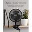 Pro Breeze Mini Ventilator mit Clip, 20 cm Durchmesser, 2 Geschwindigkeitsstufen, stabiler Clip - Ventilator leise, ideal als Tischventilator am Schreibtisch, für Growbox, Zuhause im Schlafzimmer