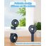 iEGrow Tragbarer Mini-Ventilator, wiederaufladbar über USB [4 bis 11 Stunden Laufzeit], 3 Geschwindigkeitsstufen, wiederaufladbarer Akku, für unterwegs, zu Hause (Blau)