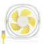 EasyAcc USB Ventilator, Mini Ventilator, Leise USB Tischventilator mit 2 Jahre Garantie, Starker Exquisit Lüfter und 3 Geschwindigkeiten, 360 Grad Drehung Desk Fan für Schreibtisch,Zuhause,Büro - Weiß