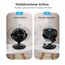 WOWDSGN Ventilator Leise, Tischventilator 24dB, Leistungsstarker 3D Turbo-Luftzirkulator - 100° & 80° Oszillation - 3 Geschwindigkeitsstufen für Schlafzimmer Wohnzimmer Büro Küchen - Schwarz